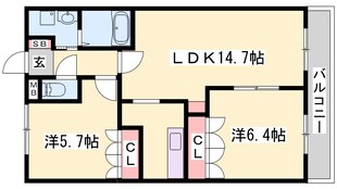 グランディールⅡの物件間取画像